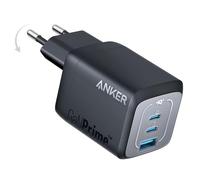 Anker Cargador USB-C 67W, Fuente de alimentación Anker Prime GAN, Cargador rápido de 3 Puertos, Diseño Compacto Plegable, Compatible con MacBook Pro/Air, Pixelbook, iPad Pro, iPhone 14 Pro, Galaxy
