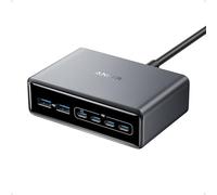 Anker Prime GAN Cargador USB C Carga Rapida 200W,Estación de Carga GAN con 6 Puertos, Cargador de Sobremesa, Compatible con iPhone 16, 16Plus/16Pro MAX/15, Samsung, MacBook, DELL y Más.