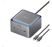 Anker Prime TB5 Docking Station 14 in 1, Estación de Acoplamiento Thunderbolt 5 de 14 Puertos, Transferencia Máxima de 120 Gbps, Luz LED, Refrigeración, Pantalla de 8K para Portátil Thunderbolt 5/4