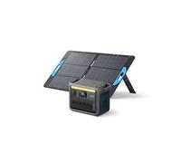 Anker SOLIX C1000 - Estación de energía portátil con panel solar de 100 W, generador solar de 1800 W, batería LFP (LiFePO4), 4 salidas de CA, hasta 2400 W para el hogar, cortes de energía y camping al