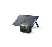 Anker SOLIX C1000 estación de energía portátil con panel solar de 100W, batería LiFePO4, generador solar de 1800W, 4 tomas de 230V con potencia máxima de 2400W, batería LFP para camping y respaldo