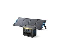Anker SOLIX C1000 estación de energía portátil con panel solar de 200W, batería LiFePO4, generador solar de 1800W, 4 tomas de 230V con potencia máxima de 2400W, batería LFP para camping y respaldo