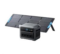 Anker SOLIX C1000 Gen 2 estación de energía portátil con panel solar de 200 W, generador solar de 2 000 W (pico de 3 000 W), carga completa en 49 minutos, batería LiFePO4 de 1 024 Wh para respaldo dom