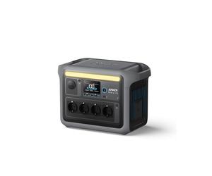 Anker SOLIX C1000 Portable Power Station, generador solar de 1800 W, carga ultrarrápida en 58 minutos, LiFePO4 para acampar al aire libre y suministro doméstico auxiliar (panel solar opcional)