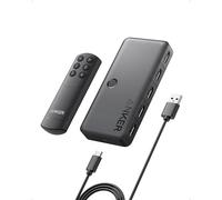 Anker - Conmutador HDMI bidireccional 4K a 60Hz, Divisor HDMI Metálico 4 en 1 con Indicadores LED, soporta 3D, HDR, Dolby, DTS, Compatible con Xbox, PS5, Roku, TV Stick, proyector, etc