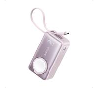 Anker TBD B2C - UN Black Iteration 1 Nano Power Bank (30W, Built-in USB-C Cable, Made for Apple Watch)