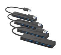 Anker USB Hub 3.0, 4 Port Data USB Hub 5 Gbps, Ultra Slim Extra Lightweight, para MacBook, MacBook Air/Pro/Mini, iMac, MacPro, Windows Laptops y Ultrabooks, así como PC y más (Paquete de 4)