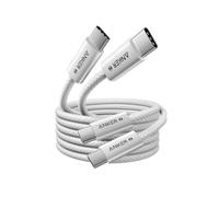 Anker Cable USB-C a USB-C, Cable USB-C de 240 W, Paquete de 2, 1,8 m, Cable de Carga USB-C de 180 cm compatible con iPhone Serie 16/15, MacBook Pro/Air, iPad Pro/Air, Galaxy S24/S23