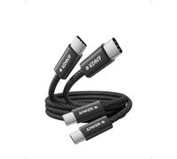 Anker Zolo 240W Cable USB C Carga Rapida, [1m] PD 3.1, Cable USB C a Tipo C | Conector Ultrafino 5.8 mm, 2 Packs, USB Tipo C para iPhone 18 pro max/17/16/15, MacBook, iPad Air, Samsung S25 S24.