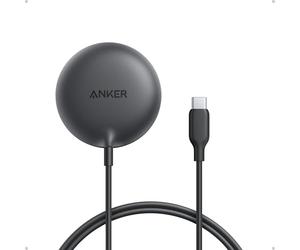 Anker Zolo Cargador Inalámbrico iPhone Magnético 15W, con Certificación Qi2, base de Carga Inalámbrica Compatible con MagSafe, para iPhone de las Series 16/15/14, AirPods y más (adaptador no incluido)