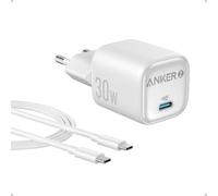 Anker Zolo Cargador USB C de 30W, Cargador iphone Carga Rapida GAN Compacto-Control de Temperatura Mejorado,Diseño Pequeño y Carga 3 Veces Más Rápida, Compatible con iPhone, iPad, Samsung, Pixel y Más