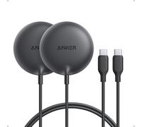 Anker Zolo Magnetic Wireless Charger, Qi2 Certified 15W MagSafe-Compatible Wireless Charging Pad, For iPhone 16/15/14/13 Series, AirPods, and More (USB-C Cable licluded)