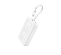 Anker Zolo Power Bank, Cargador Portátil de Alta Velocidad de 10000mAh 30W con Cable USB-C Integrado, 1 USB-C, 1 USB-A, Batería para iPhone 16/16 Pro/16 Pro Max/16 Plus, MacBook, Galaxy, iPad y Más