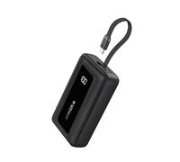 Anker Zolo Power Bank, Cargador portátil inalámbrico y Compacto de 20 000 mAh con Carga rápida máxima de 30 W, Cable USB C Integrado, batería Resistente, para iPhone 17/16/15, AirPods y más