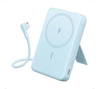 Anker Zolo Powerbank magnética 10 000 mAh, 30 W, Cable USB C | Integrado y soporte ajustable, para iPhone 15/14, AirPods y más
