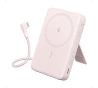 Anker Zolo Powerbank MagSafe 10 000 mAh, 30 W, Cable USB C | Integrado y soporte ajustable, para iPhone serie 17/16/15, AirPods y más