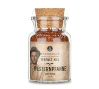 Ankerkraut Terence Hill Edition - Sartén occidental con pimientos ahumados, sal ahumada de nogal y jalapeños ahumados, sartén de 100 g en tarro de corcho