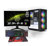 Ankermann Aero Gaming Bundle | Intel Core i7-13700F | Nvidia GeForce RTX 5070 12GB | 32GB DDR5 RAM | 1TB NVMe SSD | Windows 11 | WiFi & Bluetooth | MSI mag 32 Pulgadas Curved WQHD Gaming Monitor |