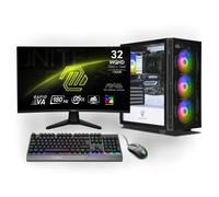 Ankermann-PC Ankermann Aero Gaming Bundle | Intel Core i7-13700F | Nvidia GeForce RTX 5070 12GB | 32GB DDR5 RAM | 1TB NVMe SSD | Windows 11 | WiFi & Bluetooth | MSI MAG 32 Pulgadas Curved WQHD Gaming
