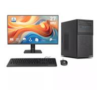 Ankermann-PC Office Bundle PC Oficina | Intel Core i5-10400 | 16GB DDR4 | 480GB SSD | Windows 11 | WiFi | MSI PRO MP 27 Pulgadas E14A Full-HD Monitor | Ratón & teclado | MS Office 2024