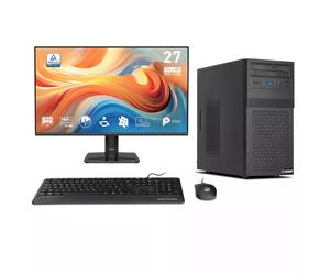 Ankermann-PC Office Bundle PC Oficina | Intel Core i5-10400 | 16GB DDR4 | 480GB SSD | Windows 11 | WiFi | MSI PRO MP 27 Pulgadas E14A Full-HD Monitor | Ratón & teclado | MS Office 2024