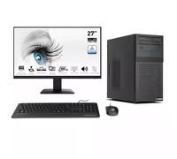 Ankermann-PC Office Bundle PC Oficina | Intel Core i5-10500 | 16GB RAM | 480GB NVMe SSD | Windows 11 | WiFi | MSI PRO MP 27 Pulgadas Full-HD Monitor | Ratón & teclado | MS Office 2024