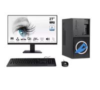 Ankermann-PC Office Bundle PC Oficina | Intel Core i5-8500 | 16GB RAM | 1TB SSD | Windows 11 | WiFi | 27 Pulgadas Monitor | Ratón & teclado | MS Office 2024