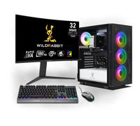Ankermann-PC Wildrabbit Ultra Bundle | Intel Core Ultra 7 265KF | Nvidia GeForce RTX 5070 12GB | 32GB DDR5 RAM | 1TB NVMe SSD | Windows 11 | WiFi & Bluetooth | Wildrabbit GMX 32 Pulgadas WQHD LCD Gami
