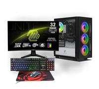 Ankermann Ryzen Gaming Bundle | AMD Ryzen 7 8700F | Nvidia GeForce RTX 5070 12GB | 32GB DDR5 RAM | 1TB NVMe SSD | Windows 11 | WiFi | MSI MAG 32 Pulgadas Curved WQHD Gaming Monitor | Ultron HAWK RGB 4