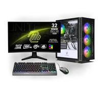 Ankermann Starter Gaming Bundle | AMD Ryzen 7 5700X | Nvidia GeForce RTX 5060 8GB | 32GB RAM | 1TB NVMe SSD | Windows 11 | WiFi | MSI mag 32 Pulgadas Curved WQHD Gaming Monitor | MSI Forge Mouse |