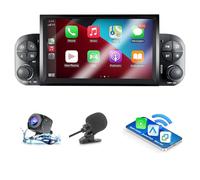 ANKEWAY Radio de coche para Fiat Panda 319 (2013-2020) con Android Auto y CarPlay inalámbrico, RDS Car Radio Bluetooth Android Stereo [2G + 32G] con cámara de marcha atrás/micrófono/CANbus/WiFi/App