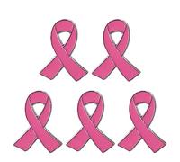 Ankexin - Broches para Mujer, 5 Piezas de Cinta, Pin de Solapa y Ramillete de Aleación para Conciencia del Cáncer de Mama y SIDA