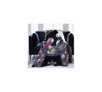 Ankeyoo Nightmare Christmas Ultra Soft Through Manta Flanel Fleece durante toda la temporada Sala de estar Ligero Ligero/Dormitorio Manta clida Negr