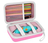 ANKHOH Funda compatible con 3Doodler Start+ Essentials (2022) para juego de bolígrafos 3D para niños, soporte organizador de almacenamiento para recarga de filamento de impresión y cargador micro USB