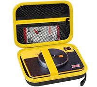 ANKHOH Funda de impresión para cámara Kodak Mini Shot 3 Retro 4PASS inalámbrica instantánea e impresora fotográfica, soporte de bolsa de almacenamiento para Kodak Mini 3 Retro (negro + amarillo) (solo