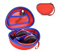 ANKHOH Funda para eKids/para Beats Studio Pro/para Beats Solo3/para Beats Studio3/para Beats Solo2, auriculares portátiles inalámbricos Bluetooth para niños y niños pequeños (solo caja), rojo-azul,