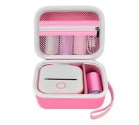 ANKHOH Funda para etiquetadora Memoking T02 para Nelko P21 para Phomemo, color rosa