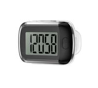 Ankilo 3D Walking Podómetro Mini Pasos Clip para Caminar Podómetro Sencillo Sin Aplicación Con Gran Pantalla Digital para Caminar o Correr, Negro