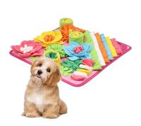 Ankilo Alfombra para olfatear Perros, Alfombra de Comida, Alfombra de Entrenamiento Lavable, Juguete Interactivo para Perros, Alfombra de Juego para Perros pequeños, Color Rosa, 39 x 39 cm