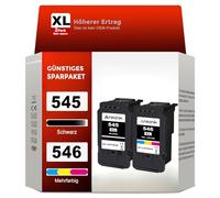 ANKINK Cartucho de Tinta Compatible Reemplazo de Canon PG 545XL CL 546XL PG546 CL546 545 546 XL para Impresora MG2450 MG2550 MG2950 MG3050 TR4550 TR4650 IP2850 MX495 TS205, Negro Tricolor Paquete de 2