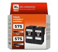 ANKINK Cartucho de Tinta Compatible Reemplazo de Canon PG 575XL PG575 575 XL para Impresora TS3550i TS3551i TS3750i TS3751i TS3752i TR4750i TR4751i TR4755i TR4756i Impresora Negro Paquete de 2