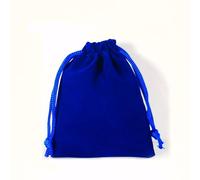 Ankirol 50 bolsas de terciopelo con cordón, color azul real, bolsas de regalo para joyas, paquete de recuerdos (3 x 4 pulgadas)
