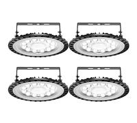 Ankishi 4 piezas 50 W LED luz de techo para taller, foco de nave industrial UFO de 6000 lm 6000 K, iluminación industrial súper brillante, IP65 resistente al agua, luz de taller para naves, talleres