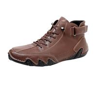 Ankle Boots - Zapatillas de baloncesto para hombre, impermeables, de piel, para verano, para exteriores, planas, para deportes acuáticos, unisex, suela suave, zapatos descalzos, Vino, 47 EU