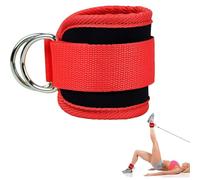 Ankle Cuffs - Nylon Webbing Ankle Cable Attachments for Gym, Ankle Straps, Ankle Bands for Working Out Leg Exercises D-Ring for Gym Workouts Glutes Legs Strength