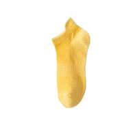 Ankle Socks Thin Cotton Socks Women's Thin Athletic Running Low Cut No Show Socks With Heel Tab Calcetines con Calefacción Mujer (Amarillo, Talla única)