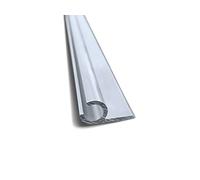 ANKO PLANEN Carril keder de aluminio 7,5 mm - 1 m, carril keder para tienda, fijación a pared 45° para keder de 5,5-8,5 mm (1 m)