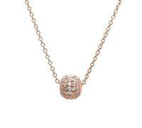 Ankra Collar para mujer de 45 cm con colgante de bola, plata de ley 925 rodiada 2VNAKRJ-NL0090, Eine Grösse, Plata esterlina, No es una piedra preciosa