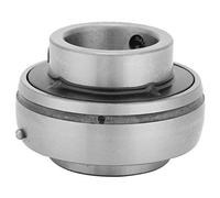 ANKROYU 1 PCS 25 mm Insertar rodamiento de bolas montada, unidad de cojinete industrial de acero plateado, auto alineación de cargas axiales radiales, maquinaria de s transportador