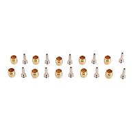 ANKROYU 10 Sets Bicycle Oil Needle Olive Head Copper Alloy Hydraulic Disc Brake Hose Connector Insert Compatible with E1 E3 E7 E9 Cr Db1 Db3 Db5 Xx Xo Guide
